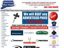 Tablet Screenshot of ctpolicesupply.com